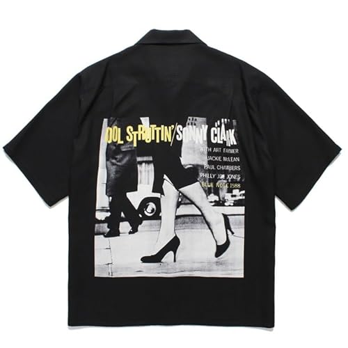 ワコマリア 半袖 シャツ Mサイズ 男女兼用 ワコマリア 半袖シャツ 春画 オープンカラー 19SS メンズ SIZE M
